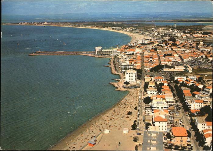 Le Grau-du-Roi Gard Vue aerienne Plage La Grande Motte