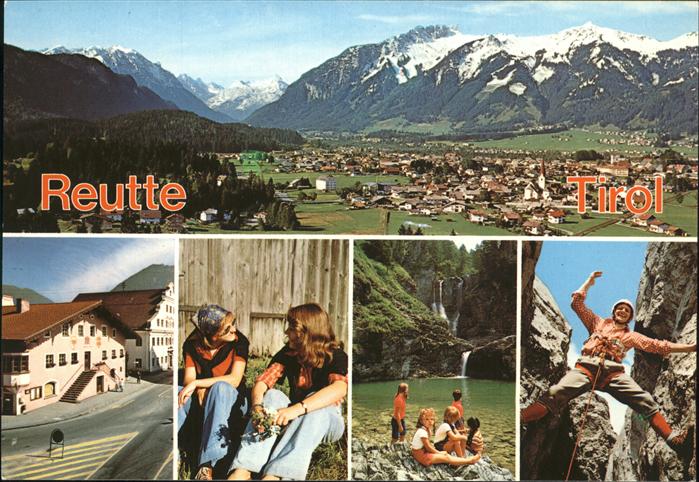 Reutte Tirol Gesamtansicht Alpenpanorama Wasserfall Klettersteig Schlucht Sommer