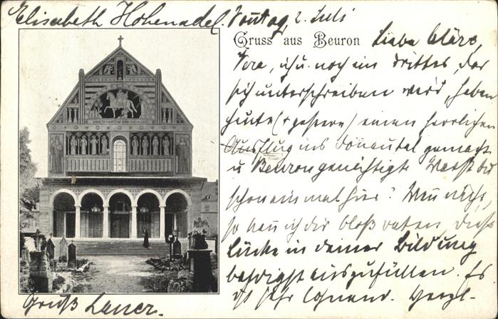 Beuron Donautal Kloster Giebel der Klosterkirche