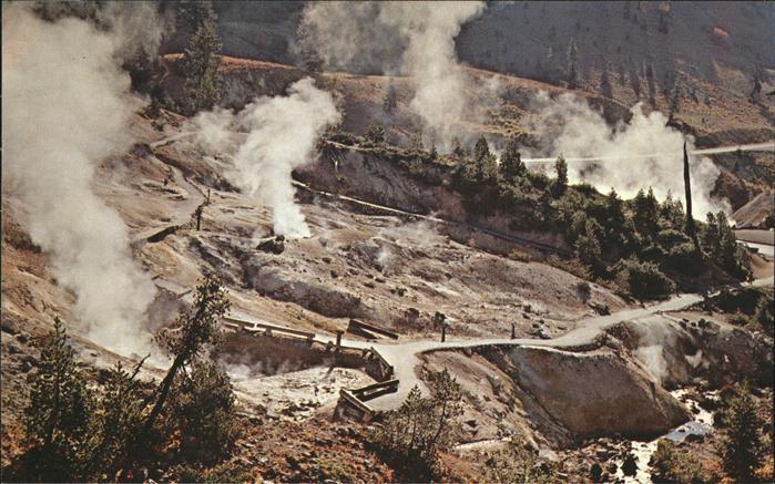 Vulkane Geysire Vulcans Geysers The Sulphur Works Lassen Volcanic Natio