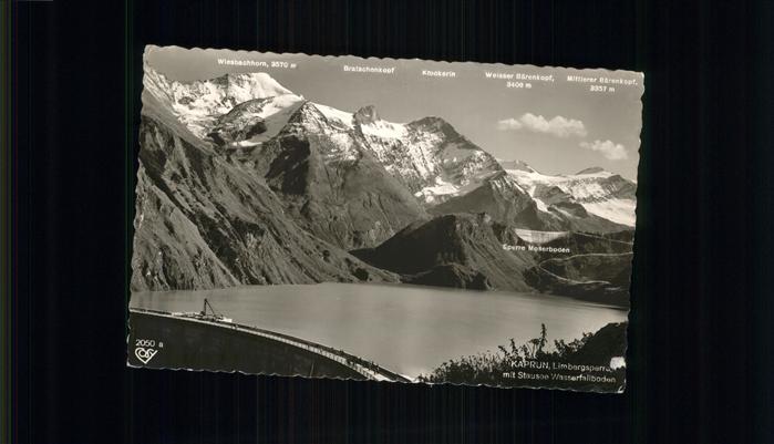Staudamm Pumpspeicherkraftwerk Kaprun Limbergsperre Stausee Wasserfall