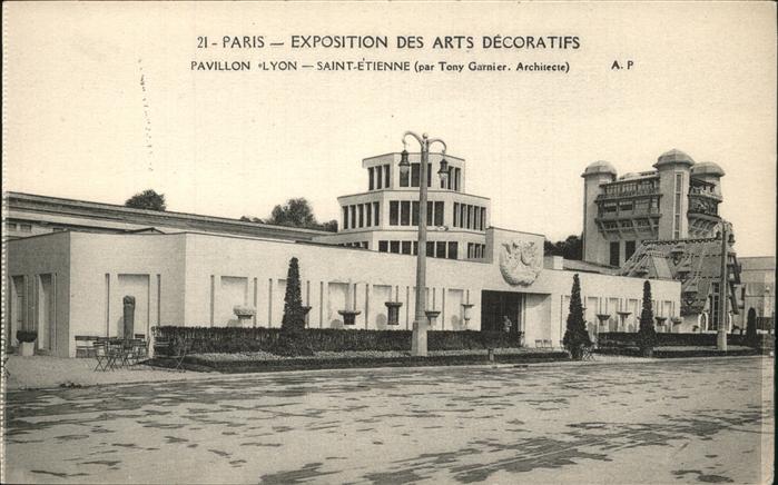 Exposition Arts Decoratifs Paris 1925 Pavillon Lyon-Saint-Etienne