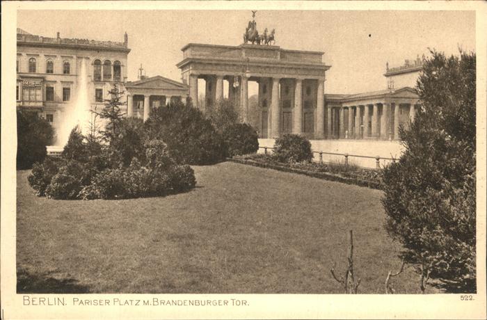 Brandenburgertor Berlin Pariser Platz