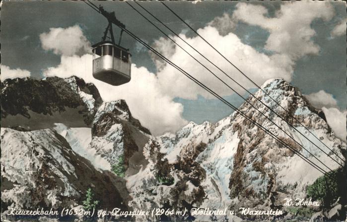 Seilbahn Kreuzeckbahn Zugspitze Höllental