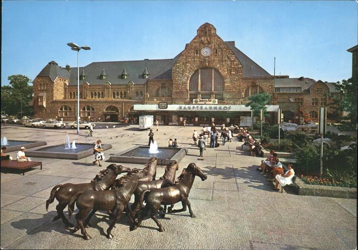 Bahnhof Bad Aachen Pferdegruppe