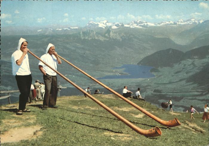 Alphorn Bläser Rigi