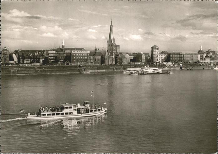 Schiffe Ships Navires Düsseldorf Rheinpartie