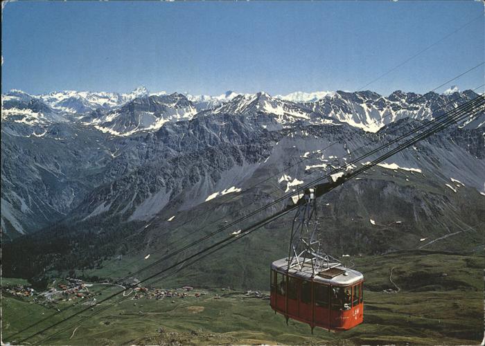 Seilbahn Arosa Weisshorn Berninagruppe