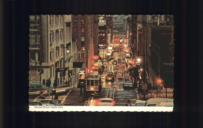 Bergbahn Busy Cable Cars Powell Street Hill San