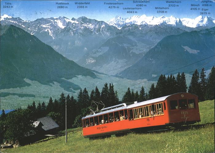 Zahnradbahn Rigi Berner Alpen