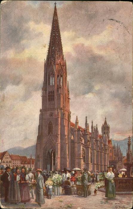 Hoffmann Heinrich Freiburg i. Br. Münster Marktplatz