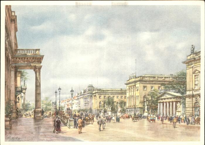 Kuenstlerkarte Wolfgang Tritt Berlin Linden/Universitä