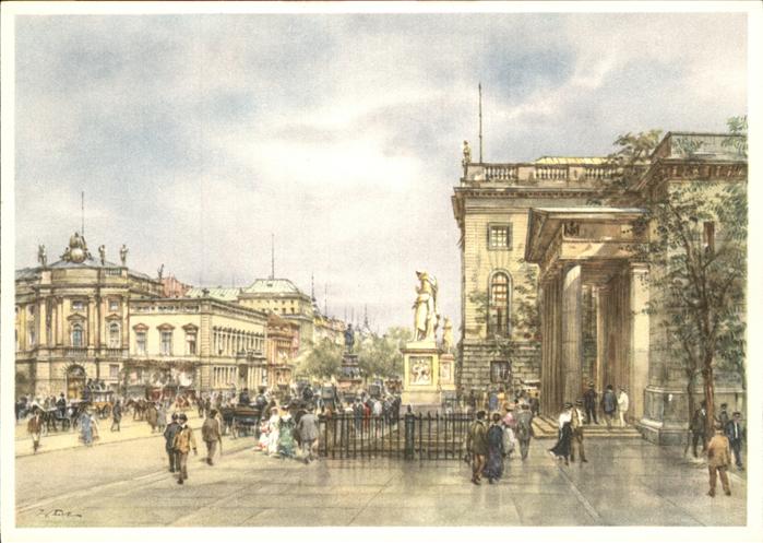 Kuenstlerkarte Wolfgang Tritt Berlin neue Wache Ehrenm