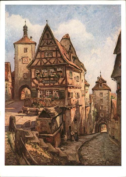 Moessler L. Rothenburg-Tauber Plönlein
