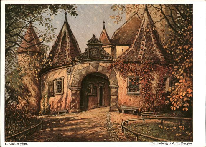 Moessler L. Rothenburg-Tauber Burgtor