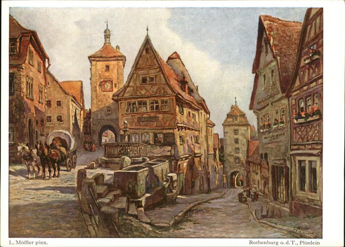 Moessler L. Rothenburg-Tauber Plönlein
