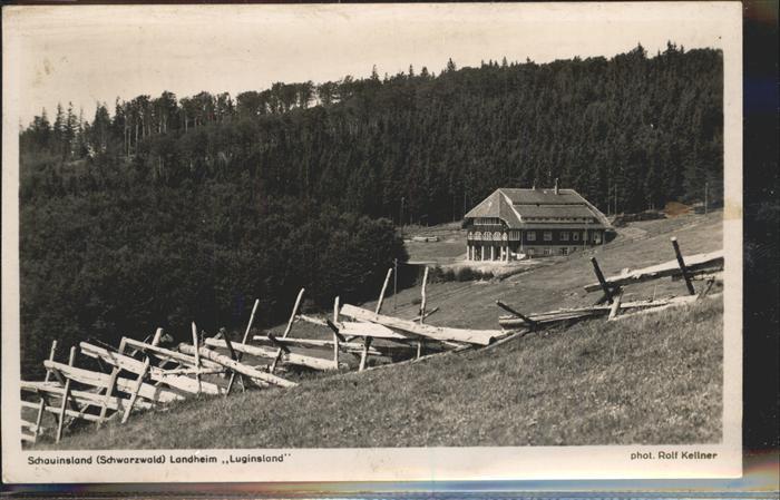 Foto Kellner Rolf Nr. 6953 Schauinsland Landheim Luginsland