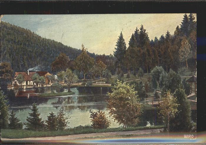 Verlag WIRO Wiedemann Nr. 2452 Triberg Bergsee