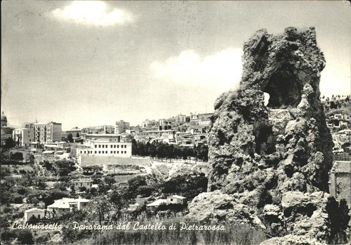 Caltanissetta Sicilia Panorama dal Castello di Pietrarossa