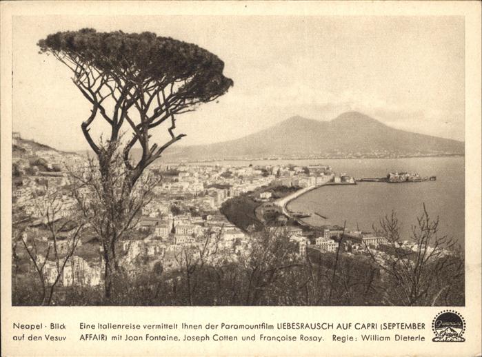 Napoli Neapel Panorama mit Vesuv