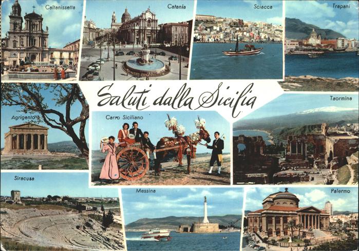 Sizilien Caltenisetta Catenia Sciacca Trapani Ag