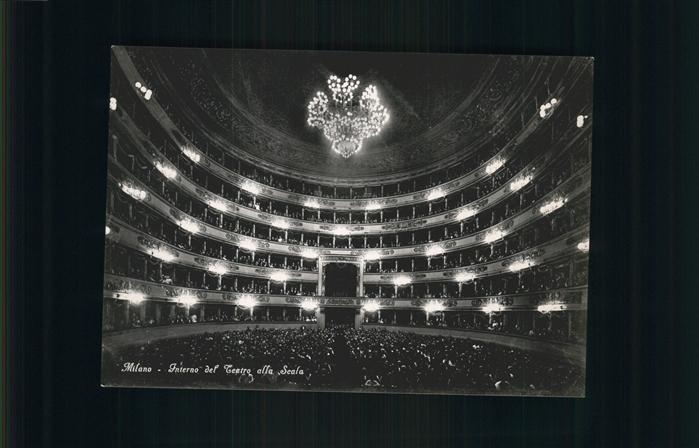 Milano Interno del Teatre alla Scala