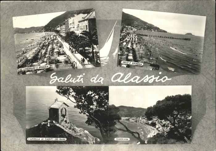 ALASSIO Savona Liguria IT Lungomare e Spiaggia Molo e Spiaggia Ca