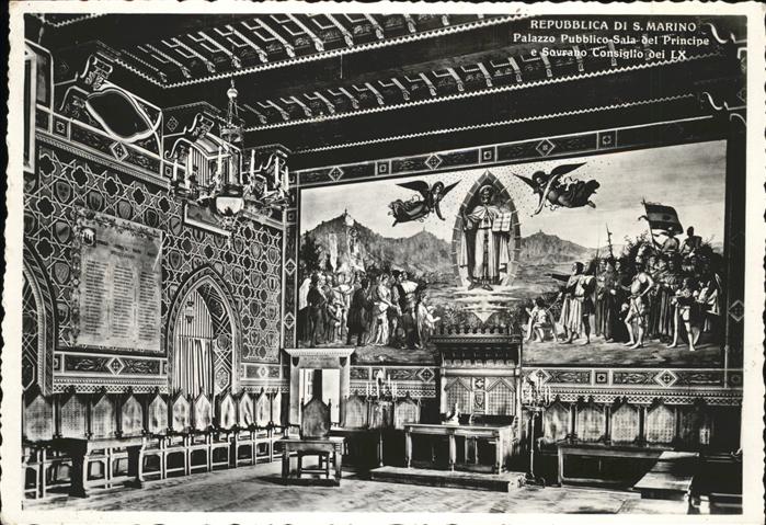 San Marino Palazzo Pubblico Sala del Principe