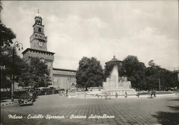 Milano Castello Sforzesco Stazione Autopullman