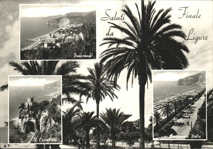 Finale Ligure Panorama Il Castelletto Lungomare Itali