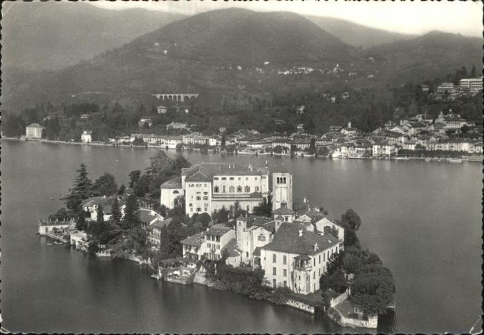 Lago d`Orta Lago d_Orta dall aereo e scorcio panora