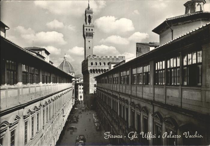 Firenze Florenz Gli Uffizi e Palazzo Vecchio