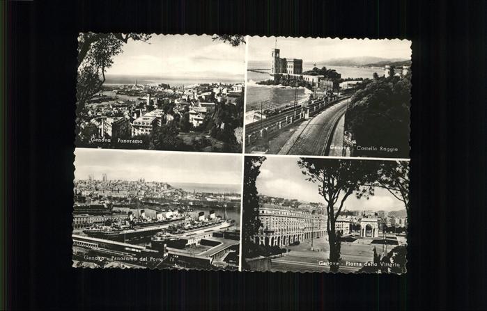 Genova Genua Liguria Panorama Castello Raggio Piazza della V