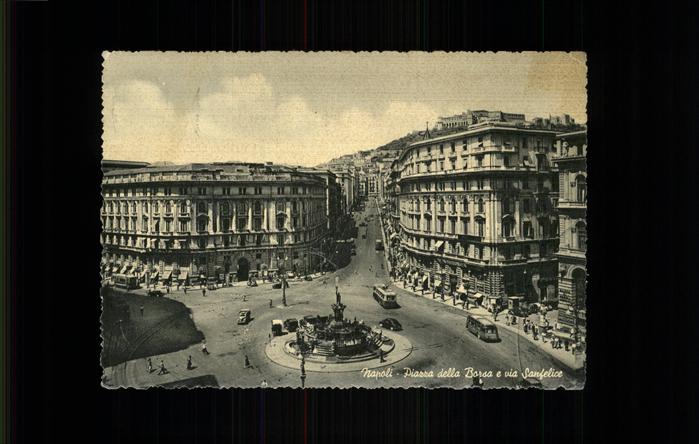 Napoli Neapel Piazza della Borsa e via Sanfelice