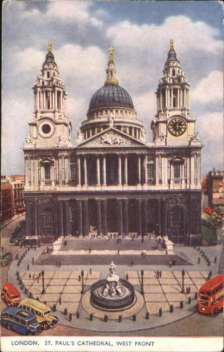 London St. Pauls Cathedral West Front