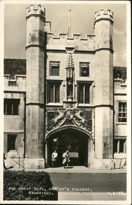 Cambridge Cambridgeshire Great Gate Christ College