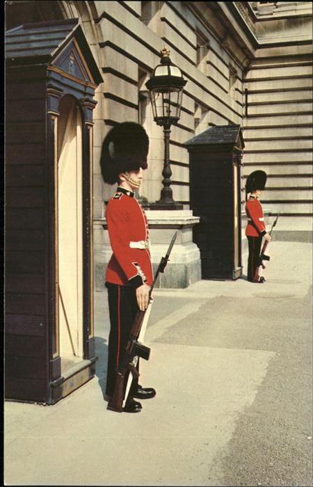 London Irish Guards on Sentry Duty Buckingham Palace