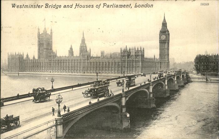 London Westminster Bridge House of Parliament