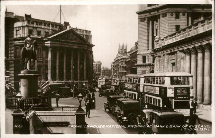 London Mansion House National Provincial Bank of England