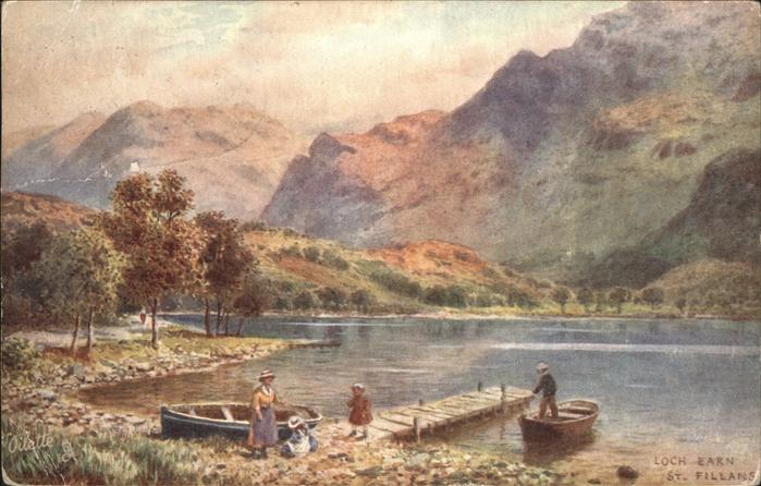 Loch Achray St. Fillans Kuenstlerkarte