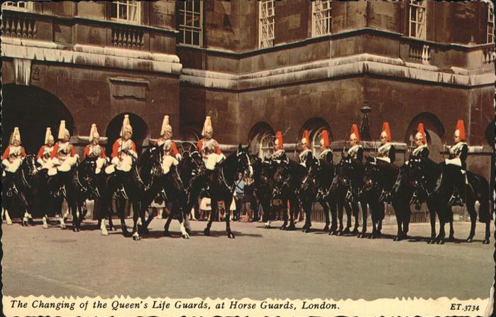 London Changing of the Queen Life Guards Horse Guards