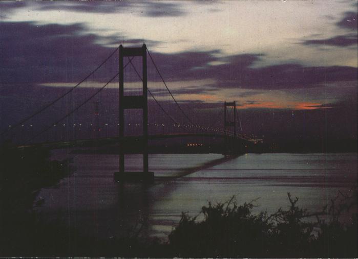 Severn Monmouthshire Bridge Night