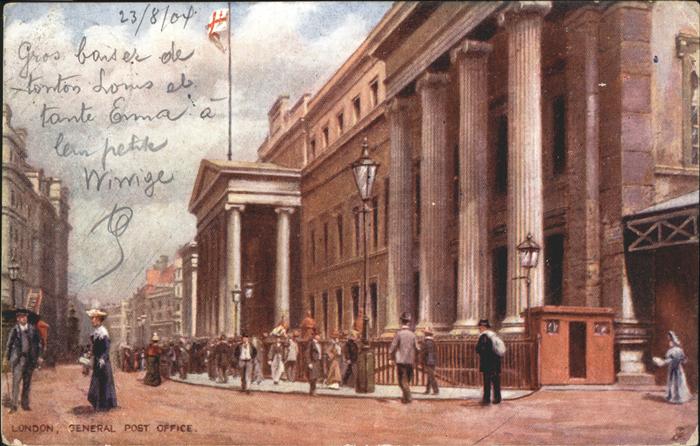 London Post Office Kuenstlerkarte