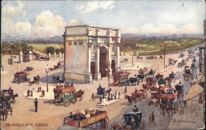 London Kuenstlerkarte Marble Arch