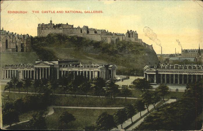 Edingburgh Grossbritannien Castle National Galleries