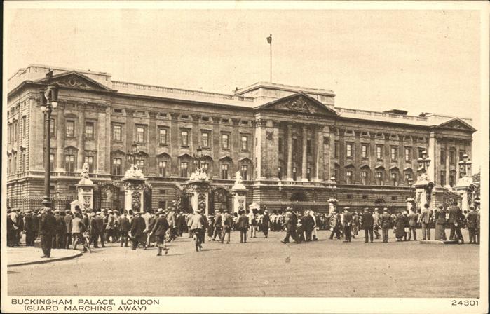 London Buckingham Palace Guard Marching Away