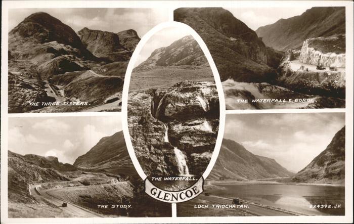 Glencoe Waterfall Loch Triochatan Study