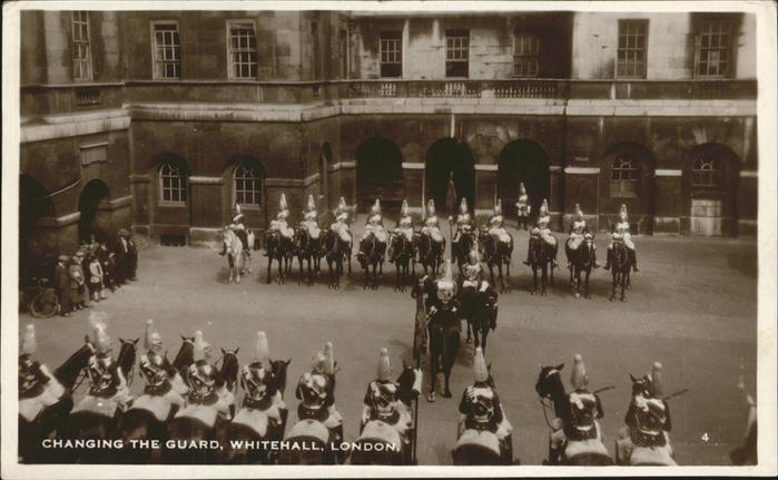 London Changing Guard Whitehall