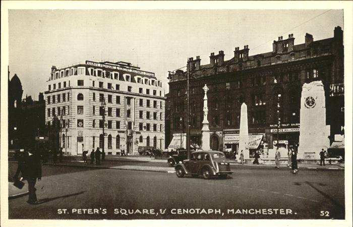 Manchester St. Peters Square Cenotaph
