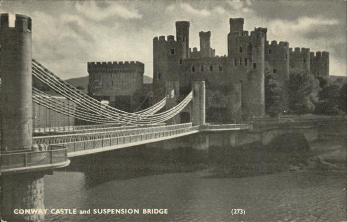 United Kingdom Conway Castle Suspension Bridge